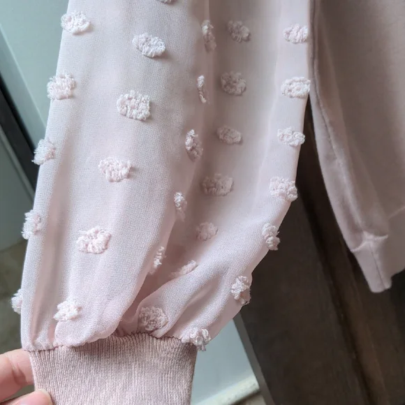 Adrianna Papell Blush V-Neck Sweater - Picture 3 of 4